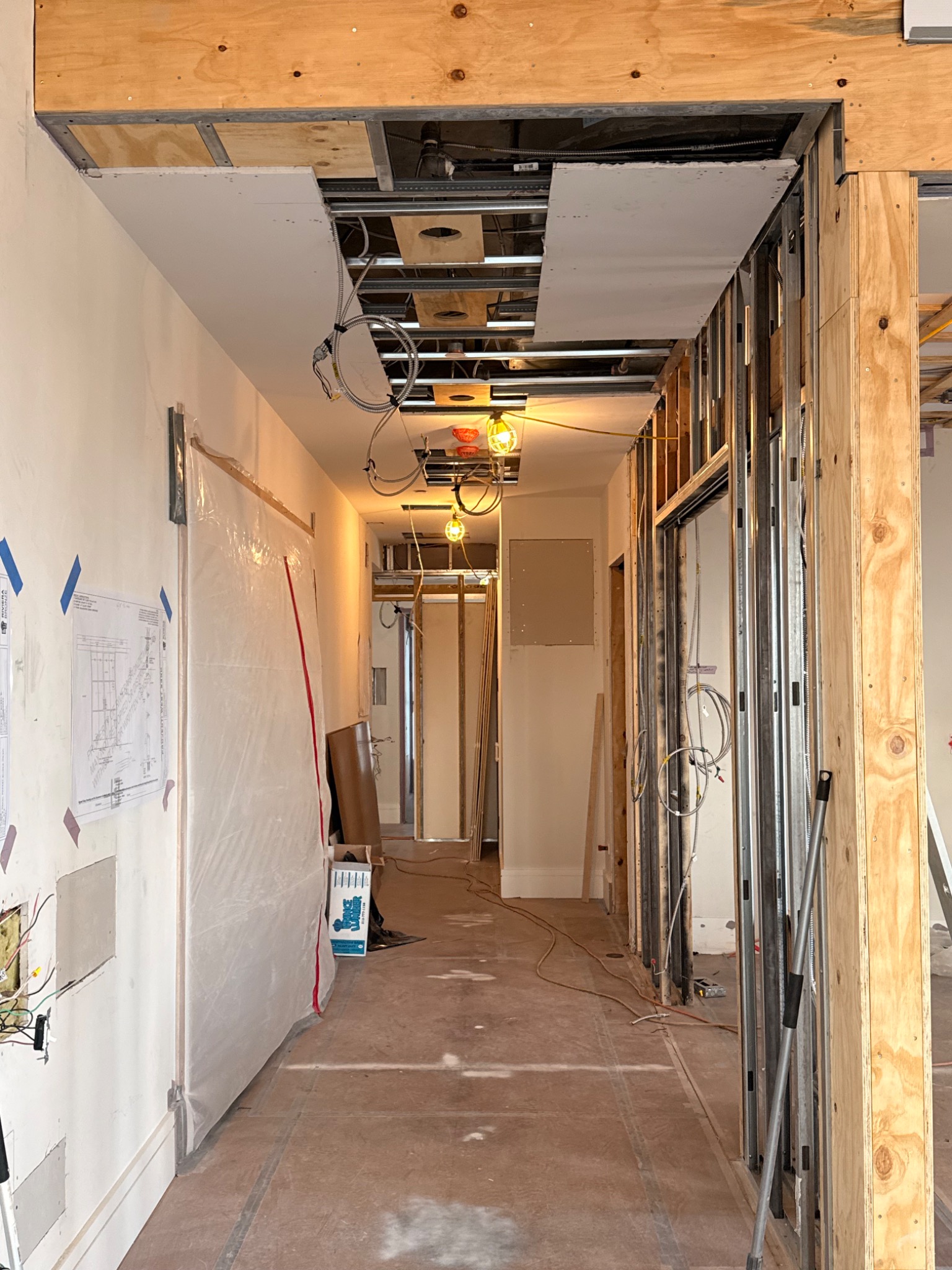 Residential interior during remodeling construction